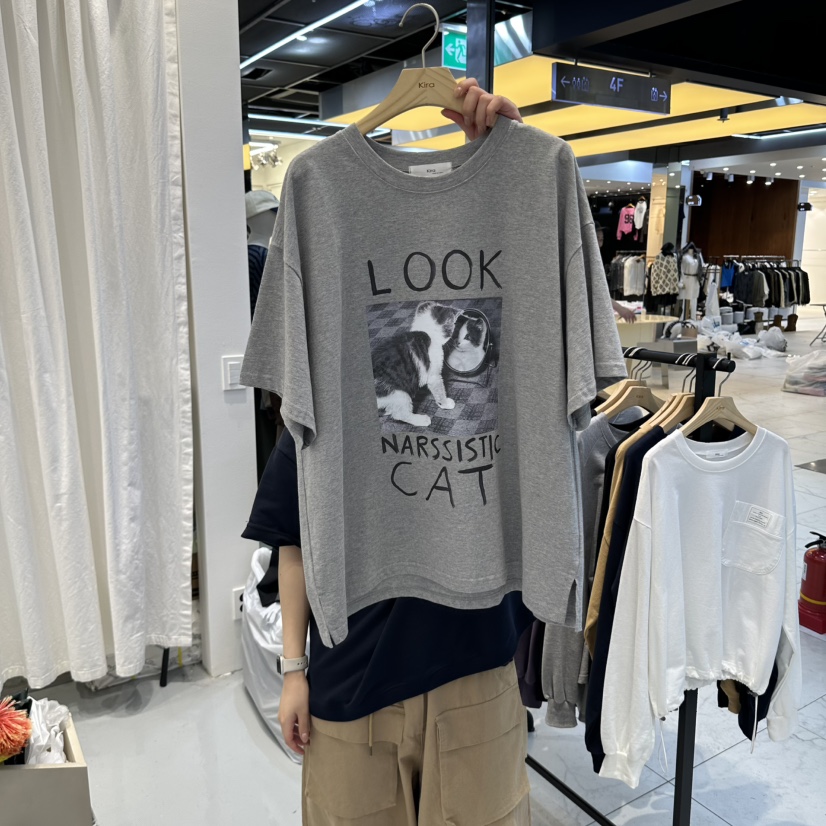 IN KIRA韓國代購女裝新品熱賣推薦時尚人氣休閑真品T恤IN KIRAT恤圖色1