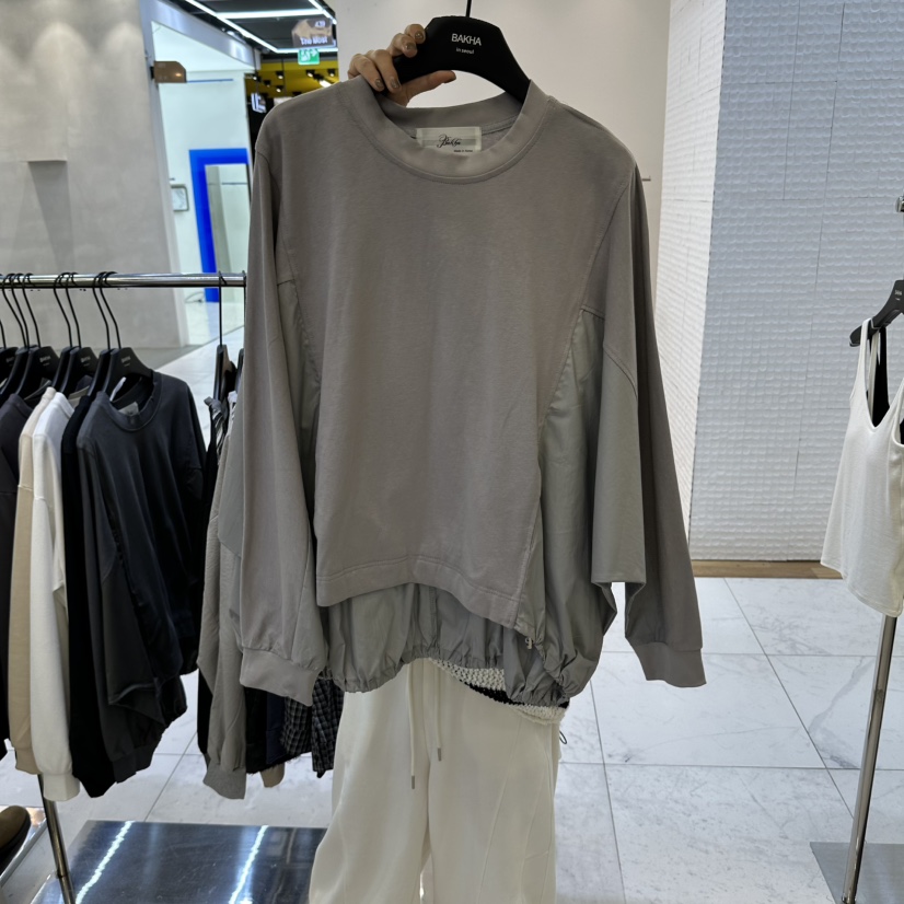 BAKHA東大門直郵女士新款真品推薦時尚休閑人氣熱賣衛衣褶皺CHARLES THE SECOND/CHEAP-CHIC衛衣圖色1