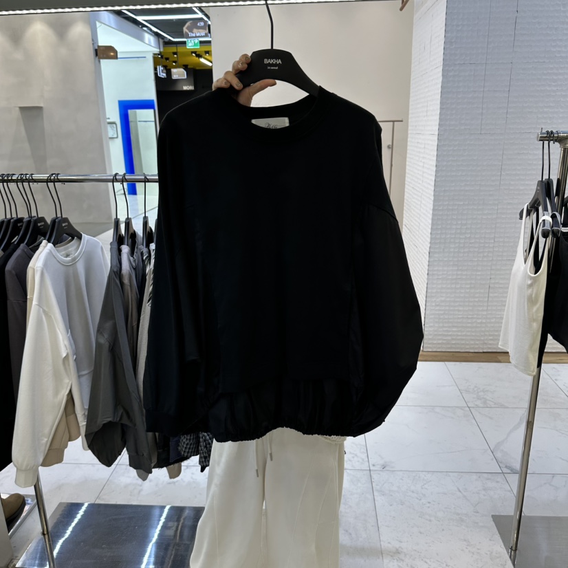 BAKHA東大門直郵女士新款真品推薦時尚休閑人氣熱賣衛衣褶皺CHARLES THE SECOND/CHEAP-CHIC衛衣圖色3