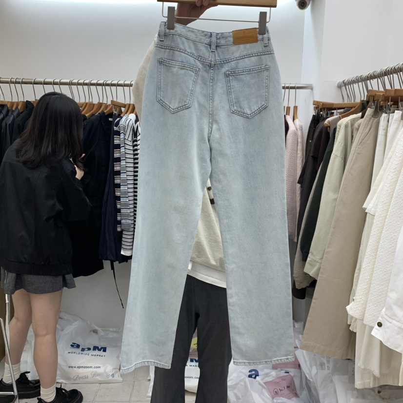 DRESS ROOM東大門實拍女士新品休閑推薦熱賣人氣真品牛仔褲DRESS ROOM牛仔褲