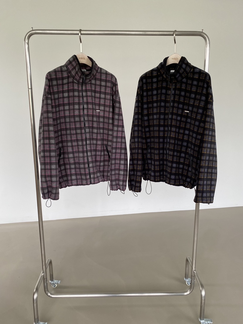 Verbena韓國直郵女裝新品人氣推薦熱賣真品休閑夾克格子絨Verbena夾克