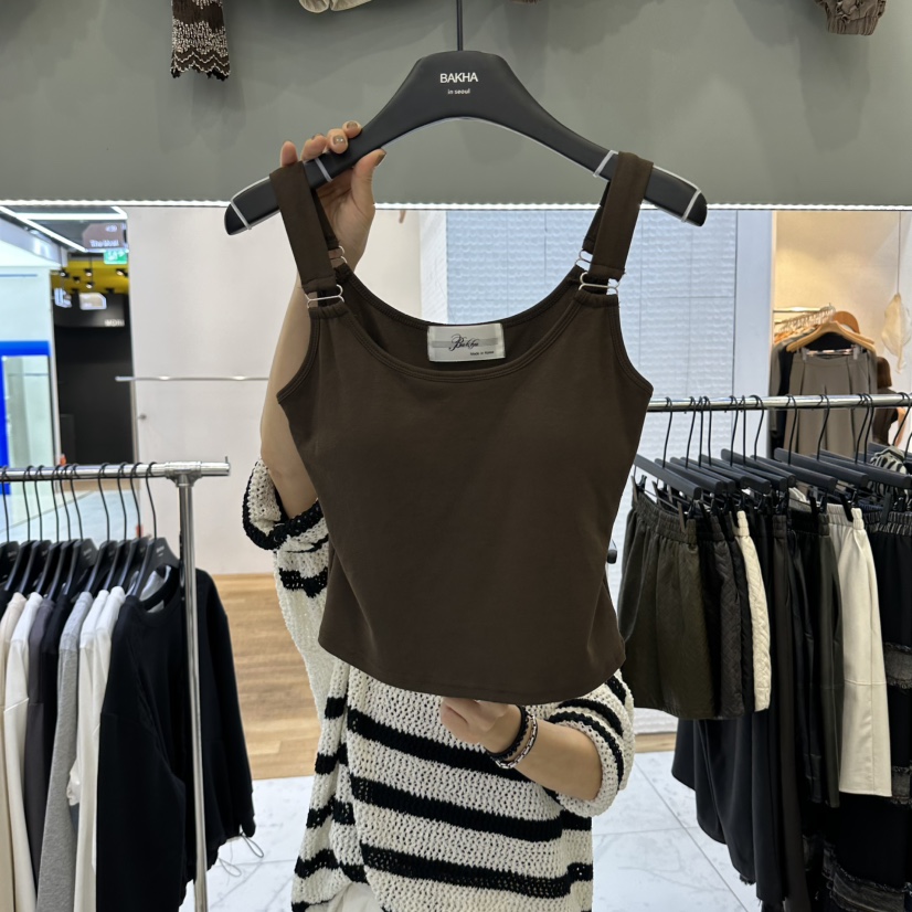 BAKHA韓國代購女裝新款推薦休閑人氣真品熱賣吊帶背心無袖CHARLES THE SECOND/CHEAP-CHIC吊帶/背心圖色4