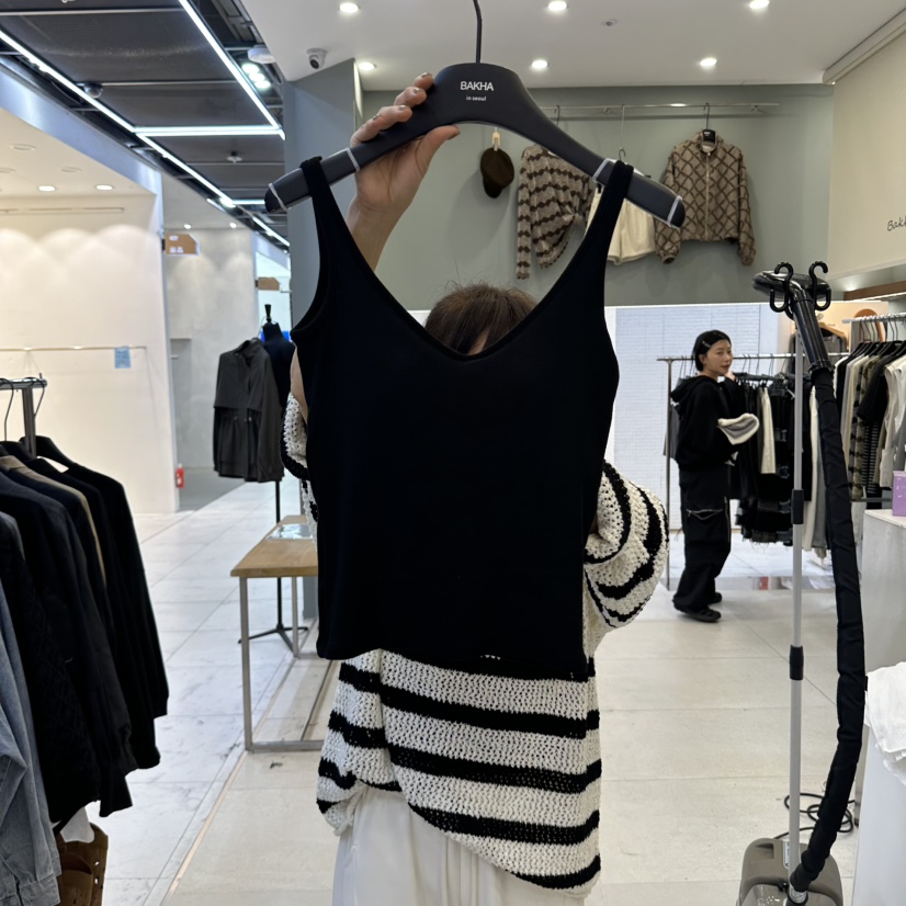 BAKHA韓國代購女裝新款熱賣真品推薦時尚人氣休閑吊帶背心CHARLES THE SECOND/CHEAP-CHIC吊帶/背心圖色3