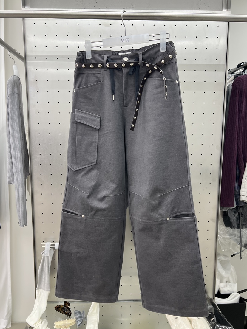 MUGE東大門實拍女裝新品休閑人氣真品熱賣休閑褲不含腰帶MUGE休閑褲圖色1