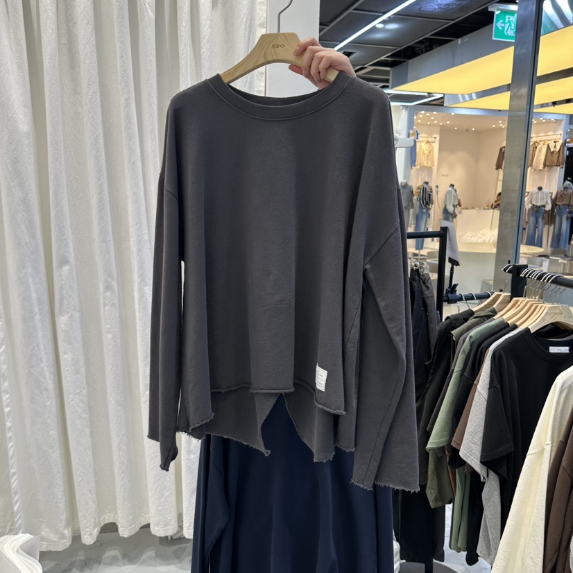 IN KIRA東大門直郵女裝新品真品熱賣人氣時尚推薦長袖T恤IN KIRA長袖T恤圖色3墨色
