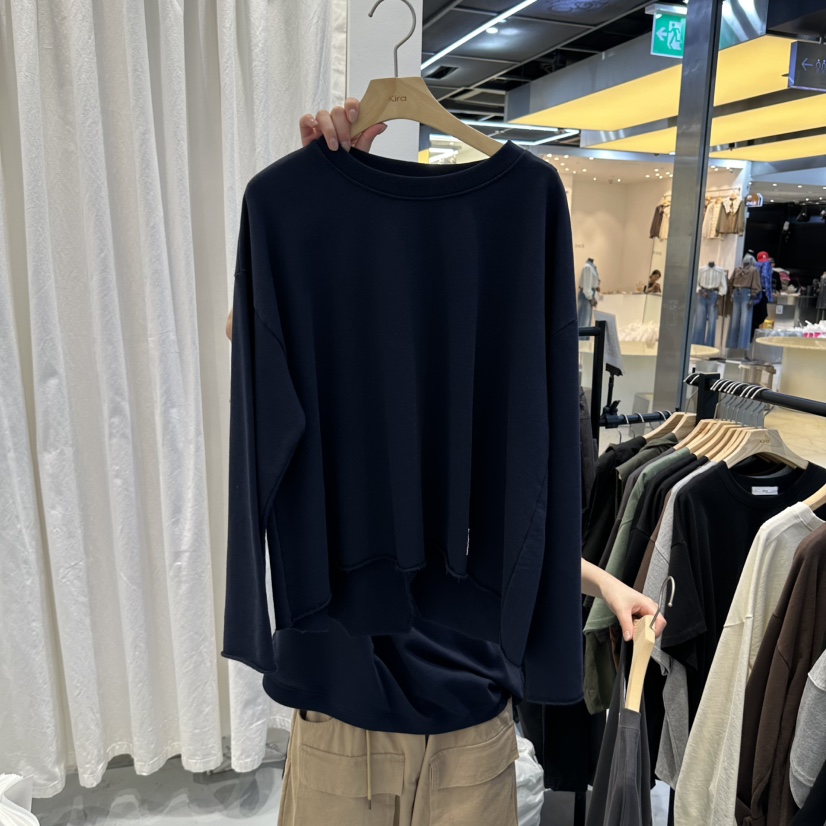 IN KIRA東大門直郵女裝新品真品熱賣人氣時尚推薦長袖T恤IN KIRA長袖T恤圖色4深藍色