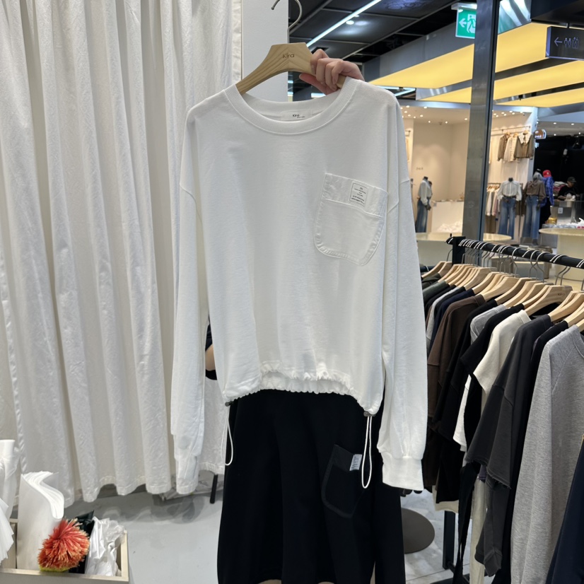 IN KIRA韓國直郵女士新品時尚熱賣人氣真品休閑推薦長袖T恤IN KIRA長袖T恤圖色1