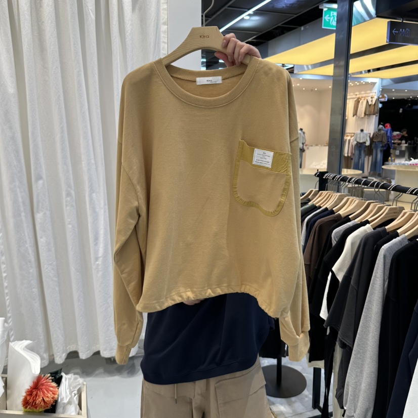 IN KIRA韓國直郵女士新品時尚熱賣人氣真品休閑推薦長袖T恤IN KIRA長袖T恤圖色3