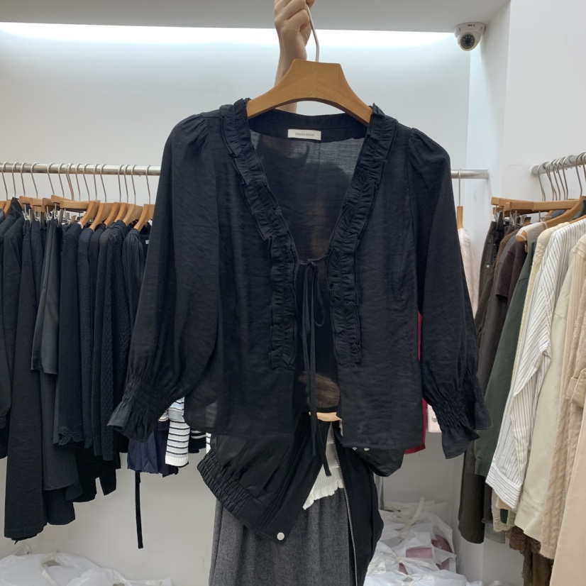 DRESS ROOM東大門直郵女裝新品休閑真品熱賣人氣襯衫蕾絲衫DRESS ROOM襯衫/蕾絲衫圖色2