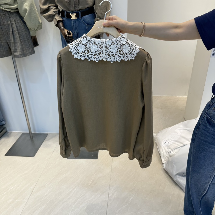 2AN.B韓國直郵女士新品休閑推薦時尚人氣真品襯衫蕾絲衫2AN.B襯衫/蕾絲衫