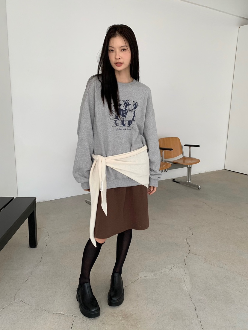 LOVEMYSANTA韓國代購女士新款休閑推薦時尚半身裙中短裙蕾絲LOVEMYSANTA半身裙/中短裙