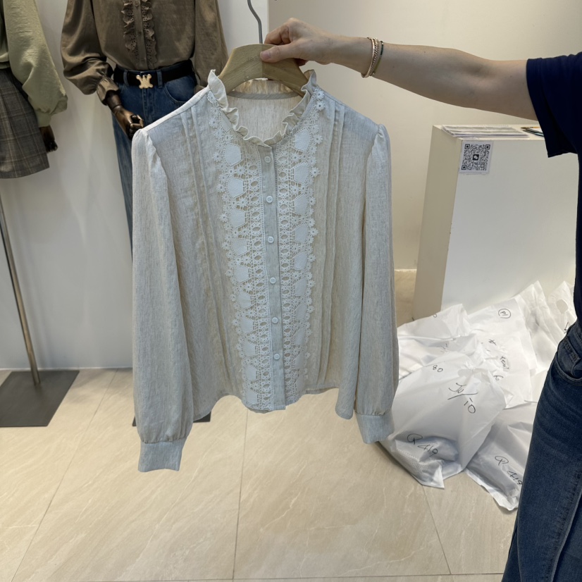 2AN.B東大門實拍女裝新品熱賣休閑推薦真品時尚襯衫蕾絲衫2AN.B襯衫/蕾絲衫圖色1