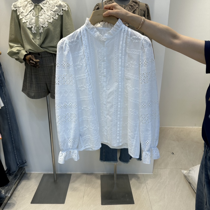 2AN.B東大門直郵女士新品休閑人氣真品推薦時尚襯衫蕾絲衫2AN.B襯衫/蕾絲衫圖色1白色