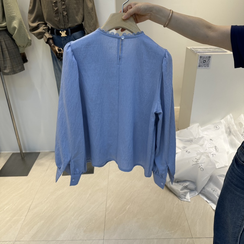 2AN.B東大門實拍女士新品真品時尚人氣休閑襯衫蕾絲衫刺繡2AN.B襯衫/蕾絲衫