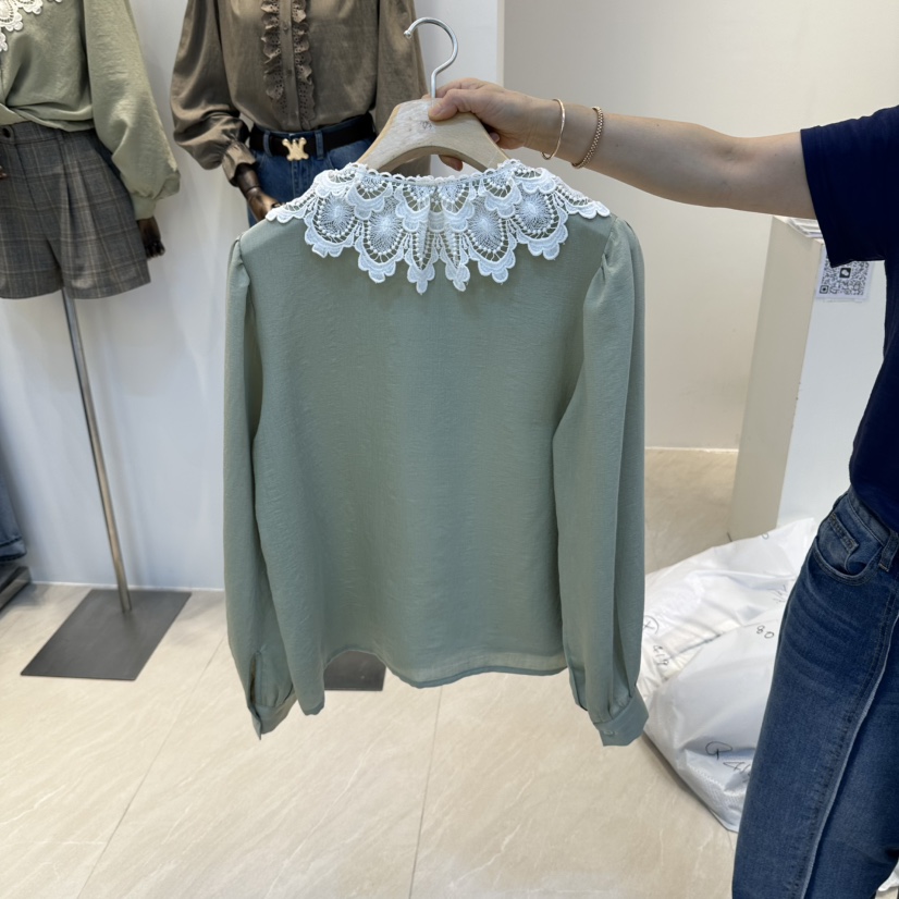 2AN.B東大門實拍女裝新款推薦時尚人氣休閑真品襯衫蕾絲衫2AN.B襯衫/蕾絲衫