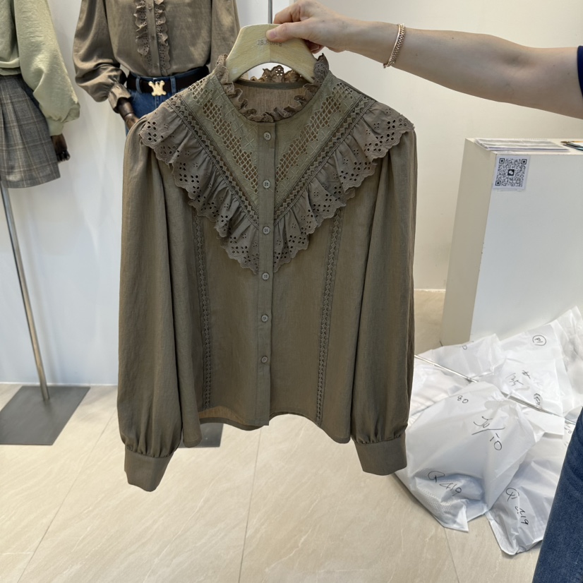 2AN.B東大門實拍女士新品人氣熱賣真品時尚休閑襯衫蕾絲衫2AN.B襯衫/蕾絲衫圖色2