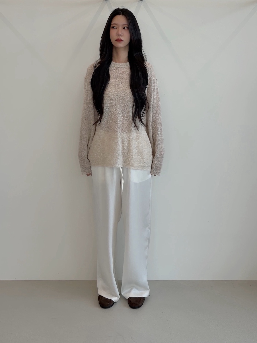 ELIA韓國直郵女裝新品時尚推薦真品休閑熱賣人氣休閑褲緞面ELIA休閑褲