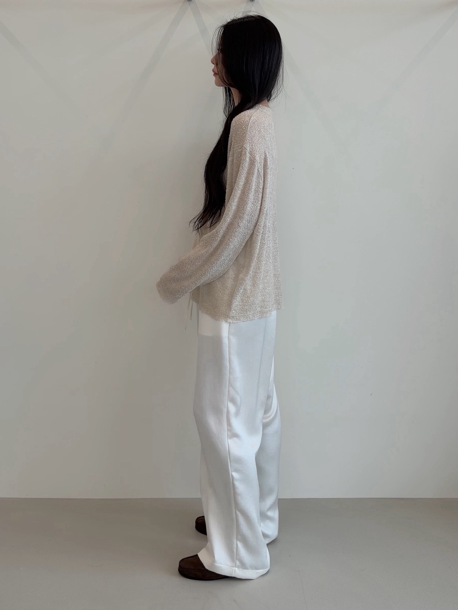 ELIA韓國直郵女裝新品時尚推薦真品休閑熱賣人氣休閑褲緞面ELIA休閑褲