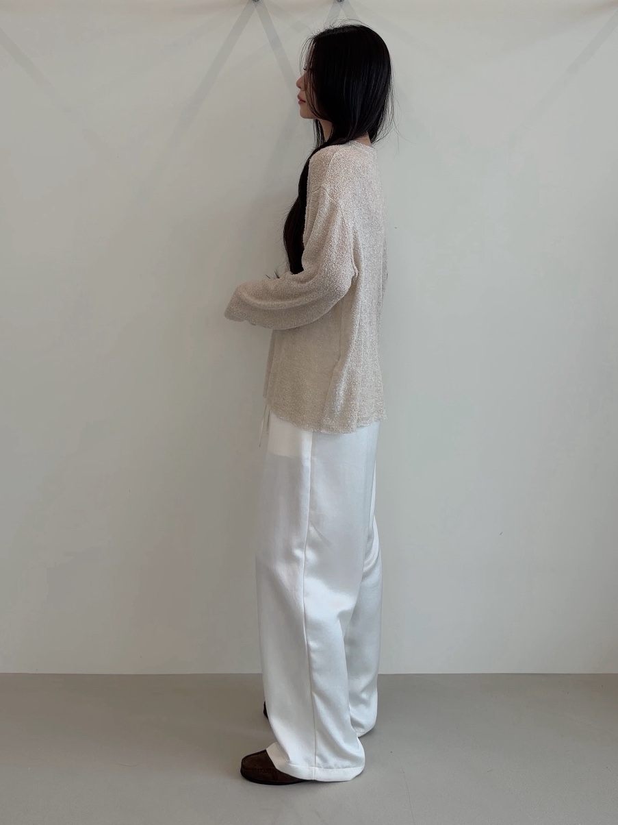 ELIA韓國直郵女裝新品時尚推薦真品休閑熱賣人氣休閑褲緞面ELIA休閑褲