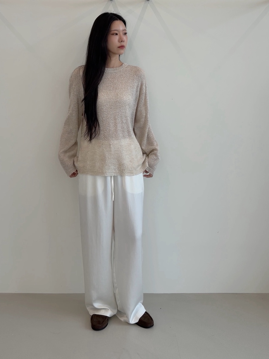ELIA韓國直郵女裝新品時尚推薦真品休閑熱賣人氣休閑褲緞面ELIA休閑褲
