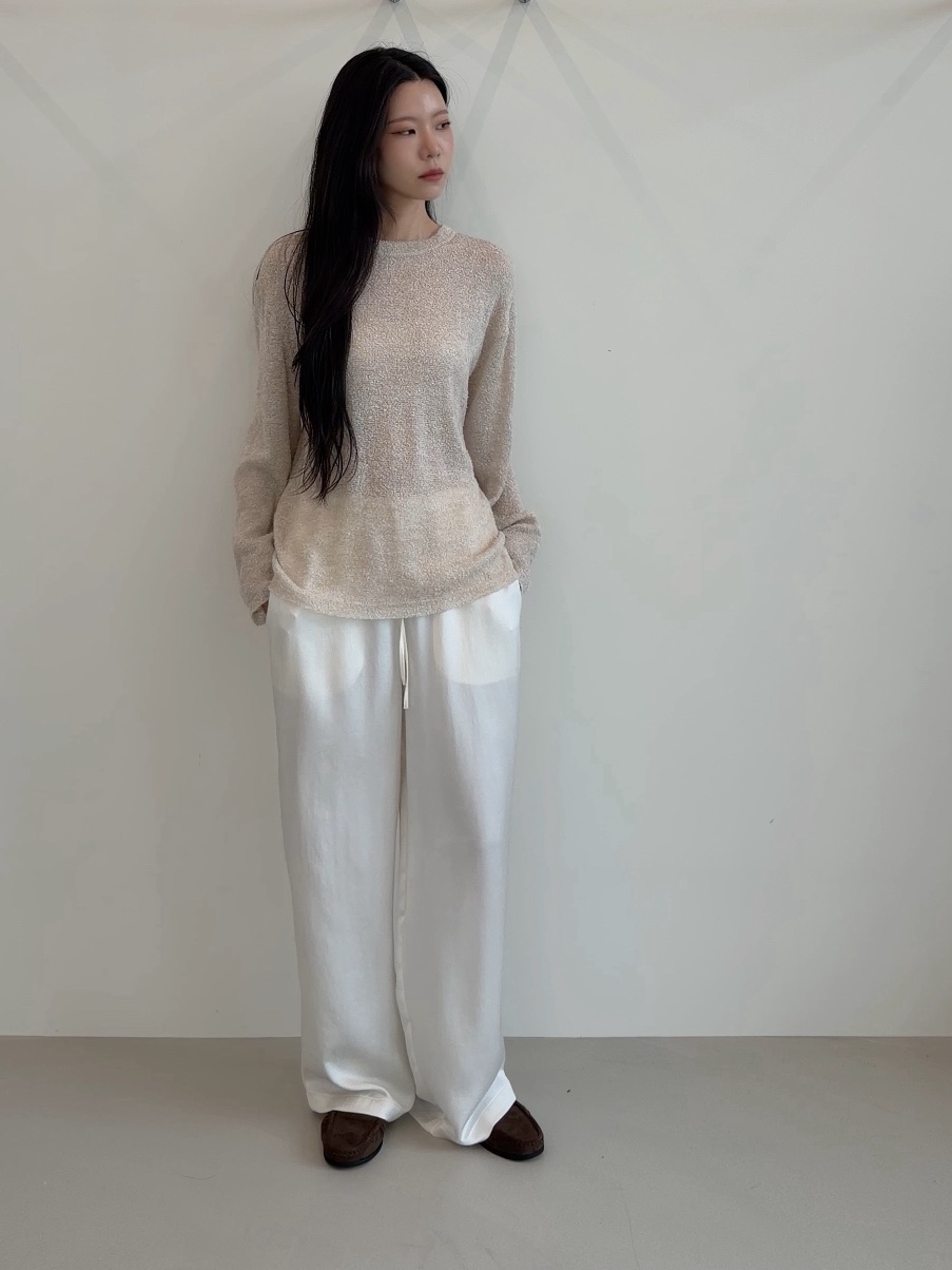 ELIA韓國直郵女裝新品時尚推薦真品休閑熱賣人氣休閑褲緞面ELIA休閑褲