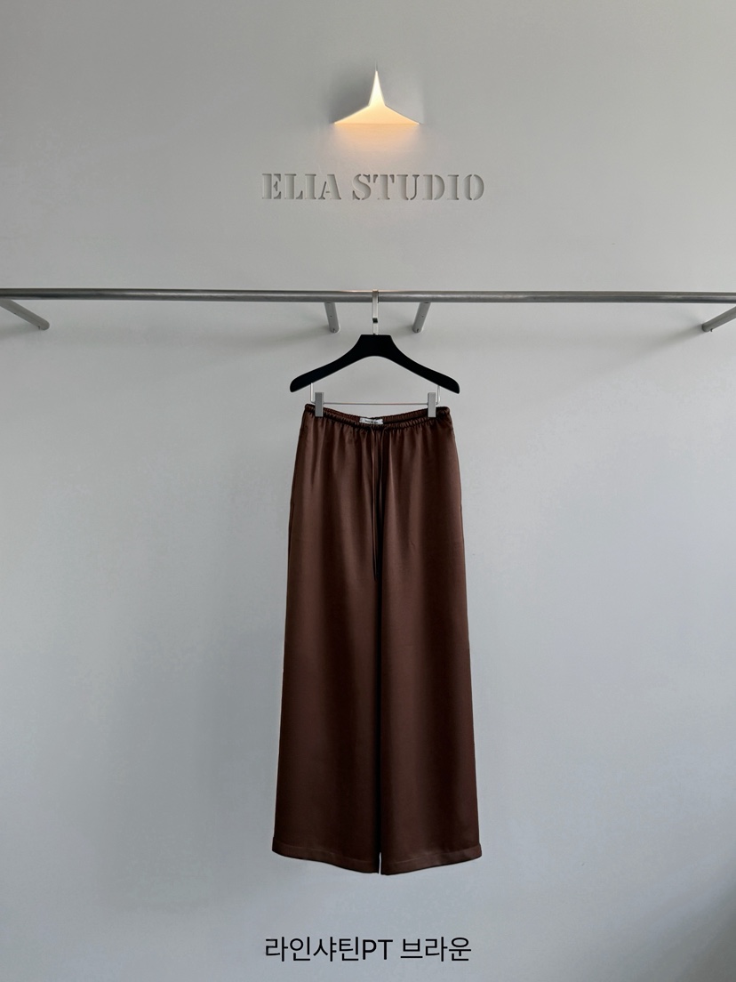 ELIA韓國直郵女裝新品時尚推薦真品休閑熱賣人氣休閑褲緞面ELIA休閑褲圖色2
