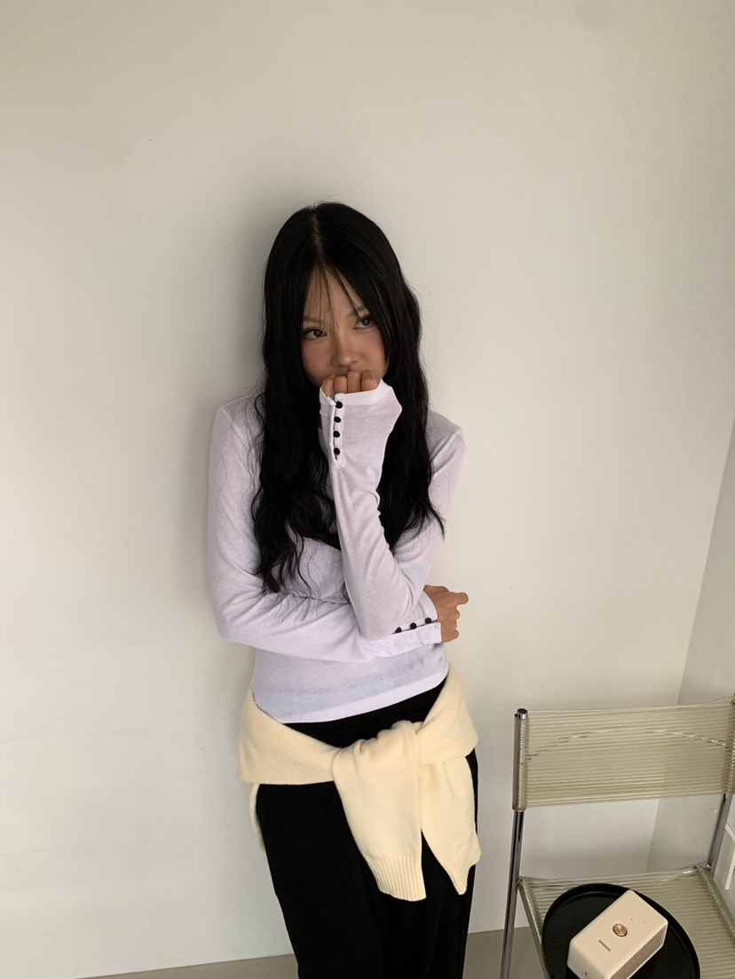 MORE THAN-P東大門實拍女裝新款休閑推薦真品時尚長袖T恤MORE THAN長袖T恤