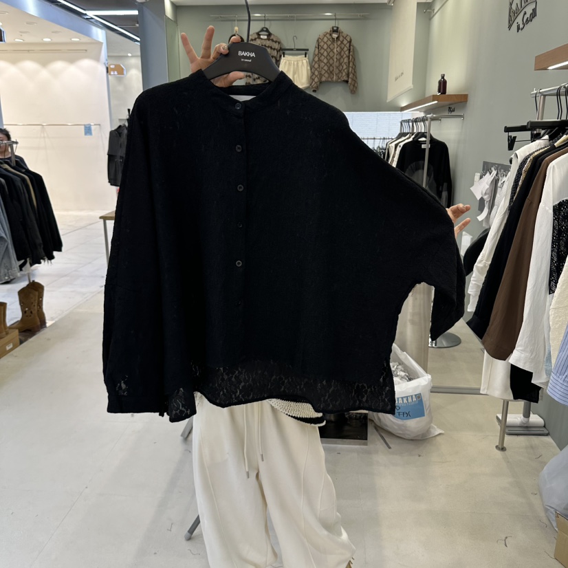 BAKHA東大門實拍女士新品時尚人氣推薦熱賣襯衫蕾絲衫經典CHARLES THE SECOND/CHEAP-CHIC襯衫/蕾絲衫圖色3