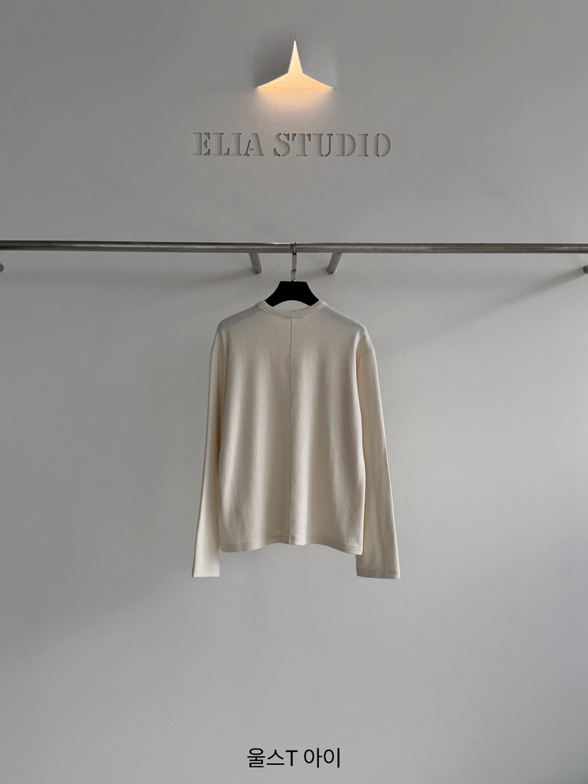 ELIA東大門實拍女裝新品人氣推薦時尚熱賣真品長袖T恤羊毛ELIA長袖T恤