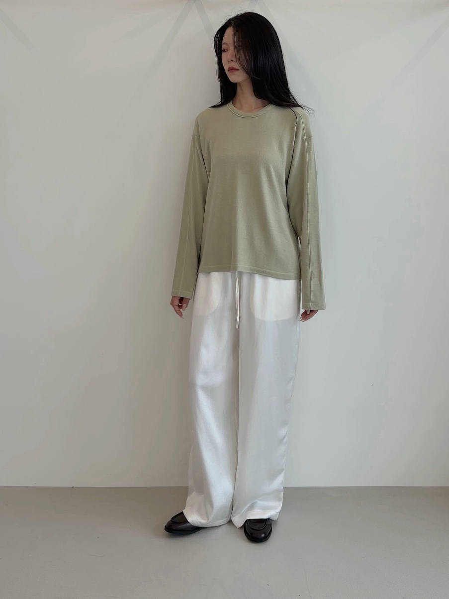ELIA東大門實拍女裝新品人氣推薦時尚熱賣真品長袖T恤羊毛ELIA長袖T恤