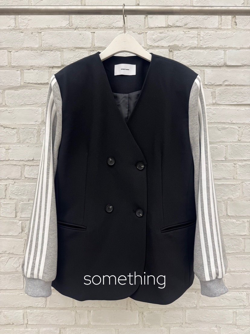 SOMETHING-L/FANCY東大門直郵女裝新品熱賣推薦時尚夾克SOMETHING-L/FANCY夾克圖色2黑色