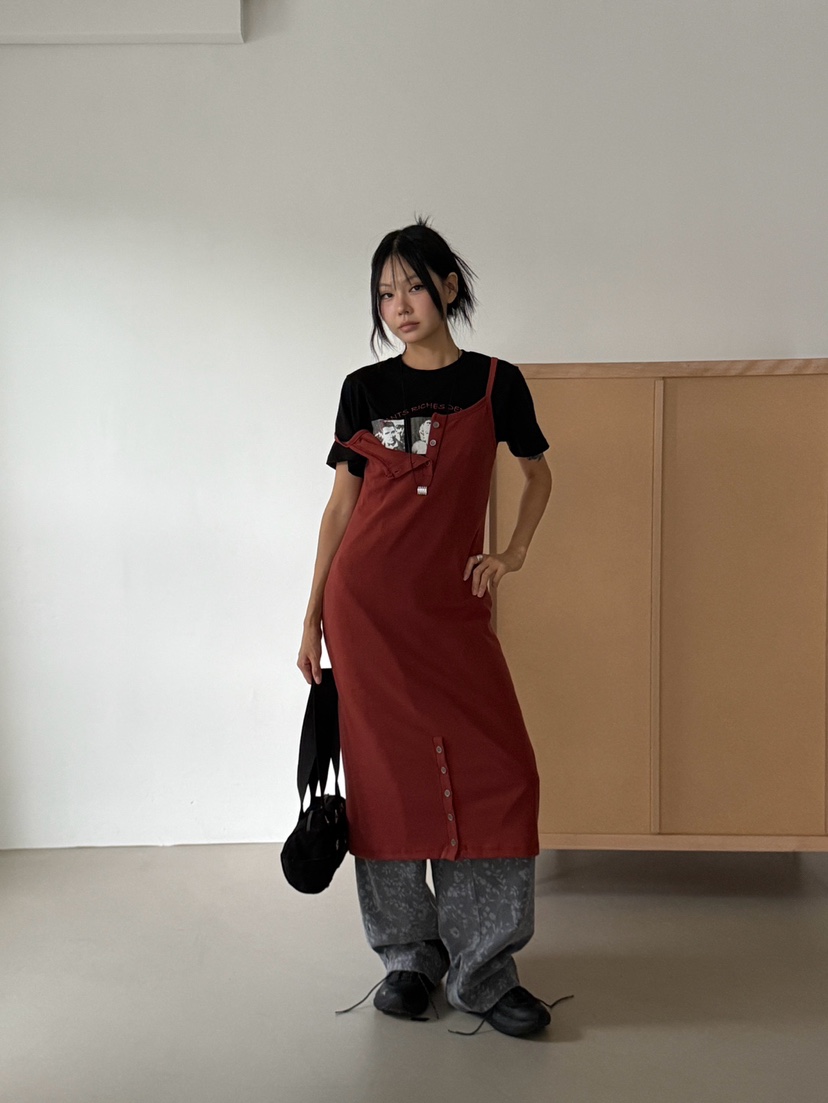 MORE THAN-P東大門代購女裝新品人氣時尚真品連衣裙OPSMORE THAN連衣裙