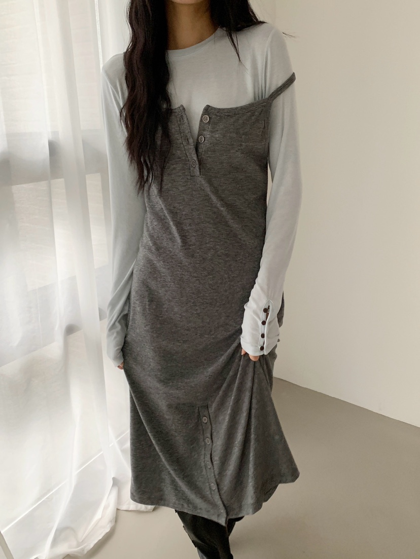 MORE THAN-P東大門代購女裝新品人氣時尚真品連衣裙OPSMORE THAN連衣裙