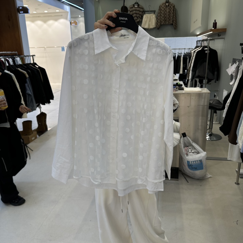 BAKHA東大門直郵女裝新品人氣真品時尚熱賣休閑襯衫蕾絲衫CHARLES THE SECOND/CHEAP-CHIC襯衫/蕾絲衫圖色1