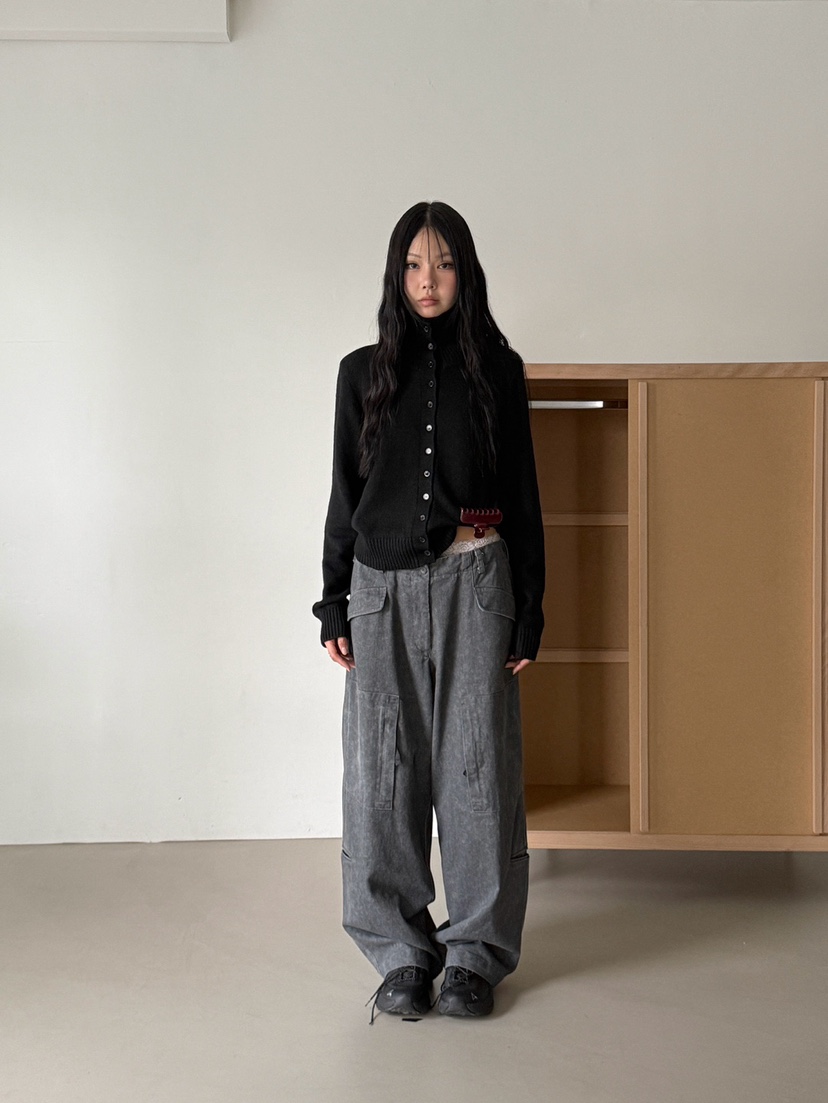 MORE THAN-P東大門實拍女士新款真品休閑推薦人氣開衫高領MORE THAN開衫