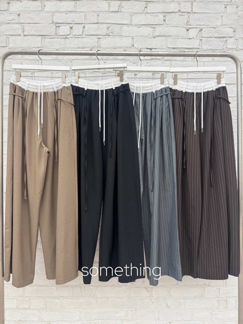 SOMETHING-L/FANCY韓國直郵女裝新款熱賣休閑真品休閑褲SOMETHING-L/FANCY休閑褲