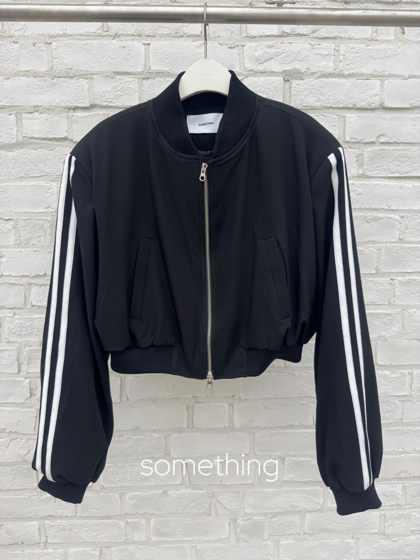 SOMETHING-L/FANCY東大門實拍女士新款熱賣時尚推薦夾克SOMETHING-L/FANCY夾克圖色1黑色