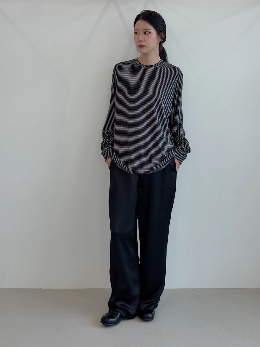 ELIA東大門代購女裝新品時尚休閑推薦熱賣人氣長袖T恤柔軟ELIA長袖T恤