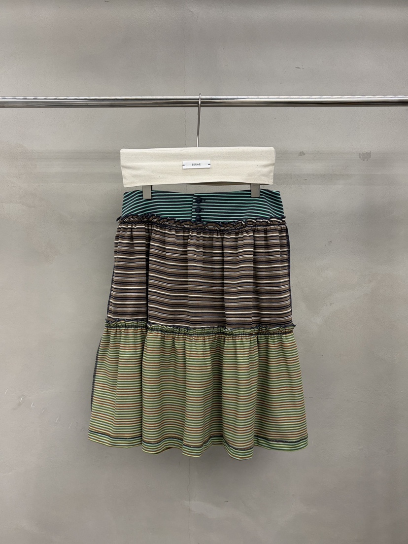 EERAE韓國直郵女裝新品推薦真品熱賣時尚休閑半身裙中短裙EERAE半身裙/中短裙圖色1薄荷巧克力