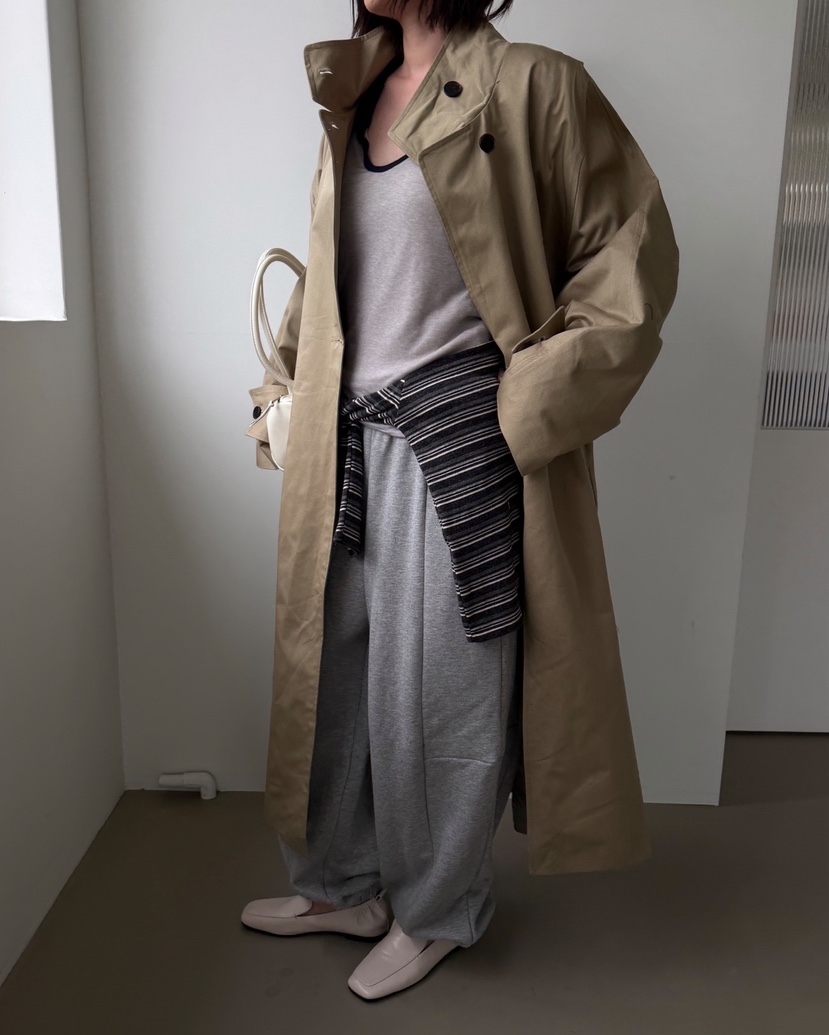J SHOP東大門實拍女裝新品休閑真品推薦人氣熱賣長款風衣J_SHOP長款風衣
