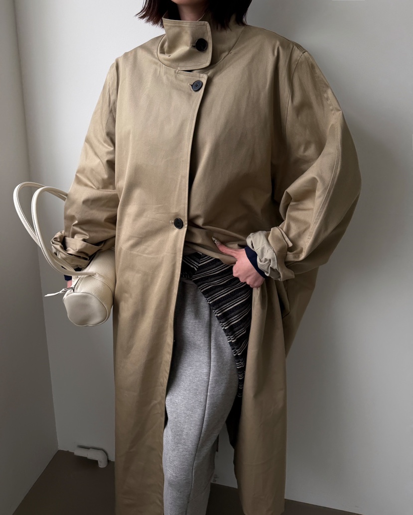J SHOP東大門實拍女裝新品休閑真品推薦人氣熱賣長款風衣J_SHOP長款風衣