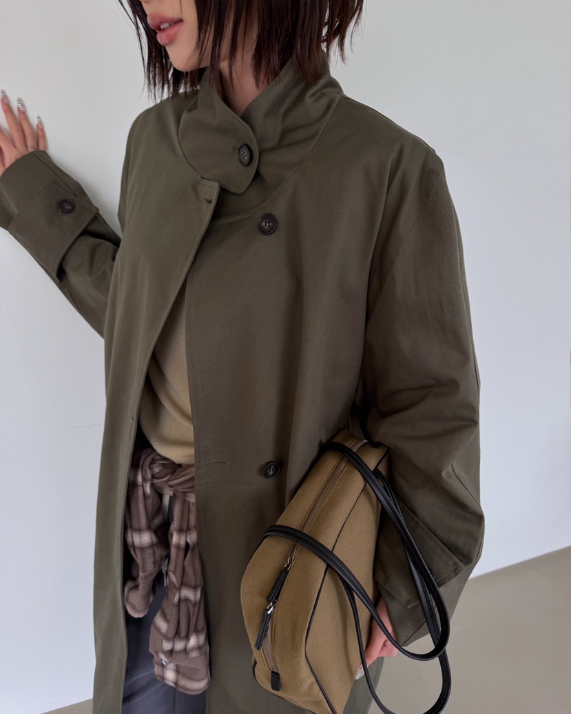 J SHOP東大門實拍女裝新品休閑真品推薦人氣熱賣長款風衣J_SHOP長款風衣