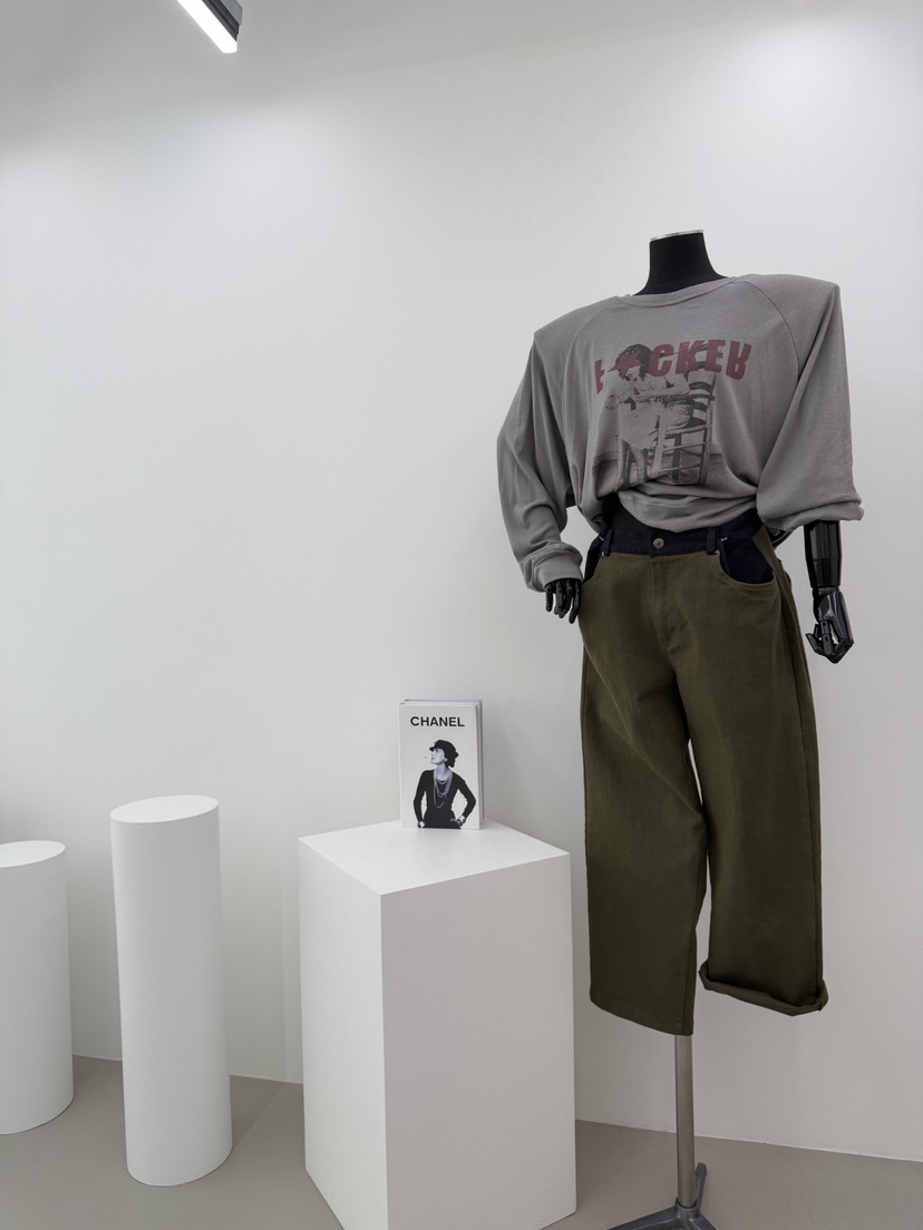 RED-A韓國代購女士新品熱賣真品時尚推薦人氣休閑褲撞色RED-A休閑褲