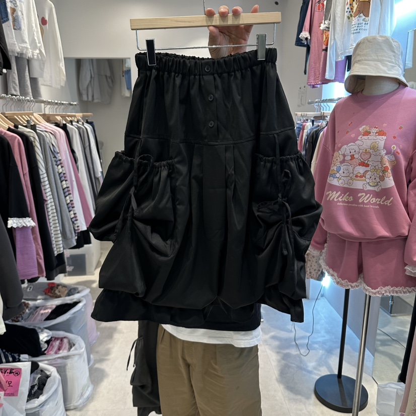 EVE東大門代購女裝新款熱賣推薦休閑真品半身裙中短裙口袋EVE半身裙/中短裙圖色2