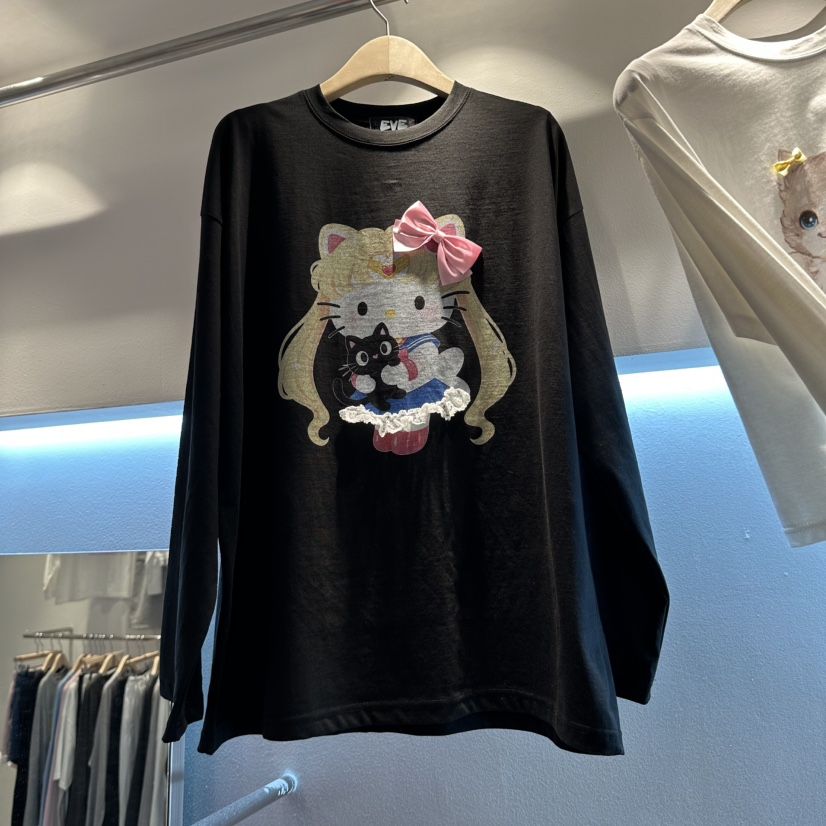 EVE韓國直郵女裝新款熱賣推薦時尚真品人氣休閑長袖T恤EVE長袖T恤圖色3