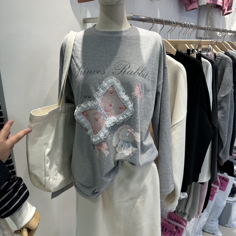 EVE東大門直郵女裝新品熱賣人氣推薦休閑時尚真品長袖T恤EVE長袖T恤圖色2