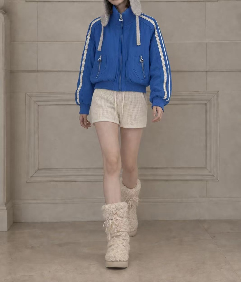 BUTTER-P東大門代購女裝新款真品休閑熱賣人氣短款棉服絨BUTTER-P短款棉服