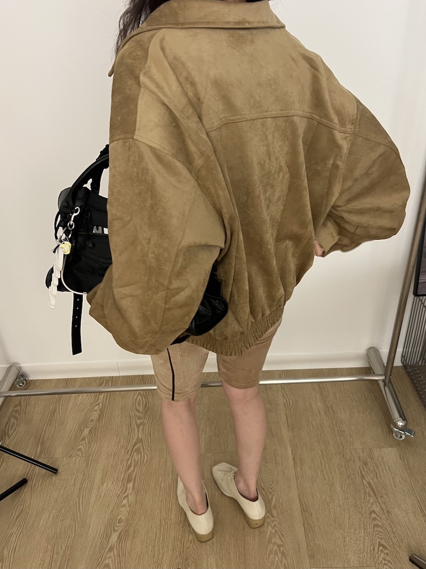 PLANTS ON GRAY韓國代購女裝新款真品休閑熱賣夾克麂皮PLANTS ON GRAY夾克
