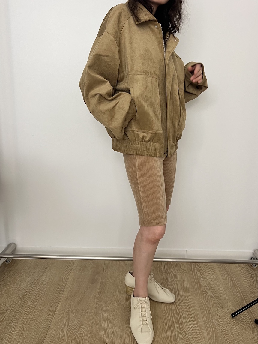 PLANTS ON GRAY韓國代購女裝新款真品休閑熱賣夾克麂皮PLANTS ON GRAY夾克