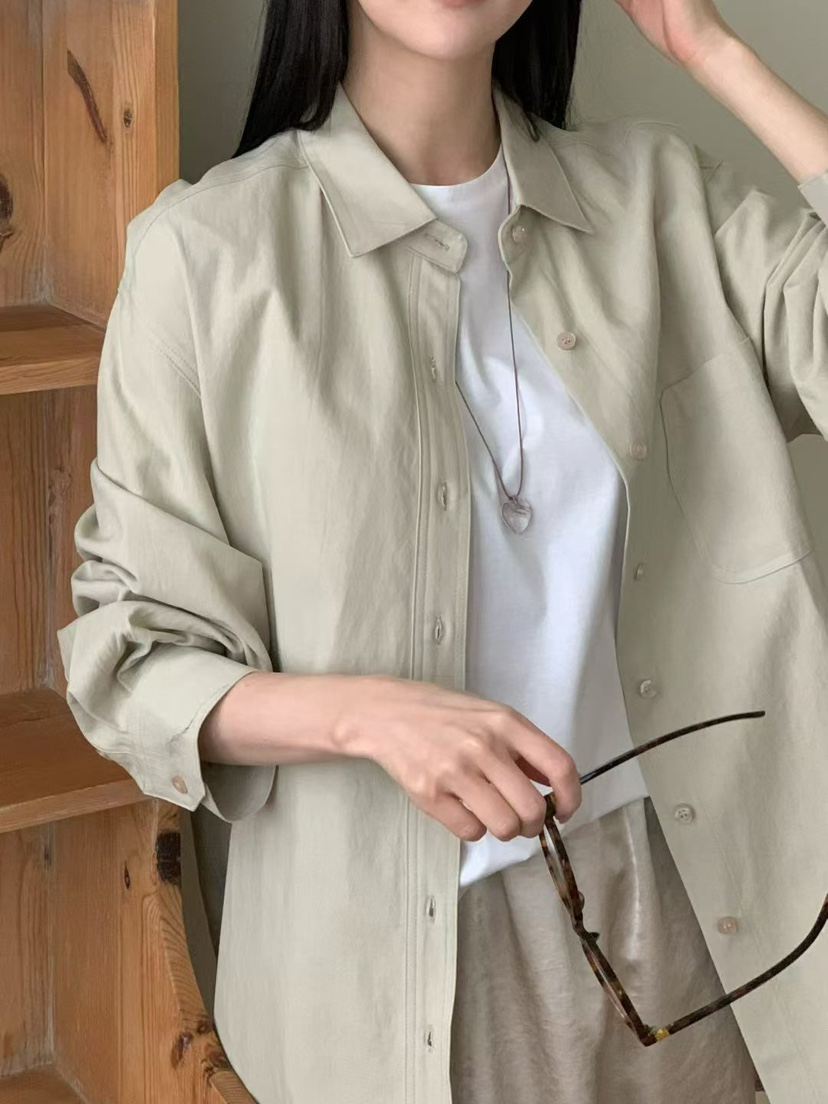 BINUS韓國直郵女裝新品休閑時尚真品人氣襯衫蕾絲衫不含內搭BINUS襯衫/蕾絲衫